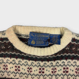 Vintage 80/90s Aztec Knitted Jumper | Small