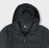 Vintage Carhartt Spellout Zip Up Hoodie - Medium