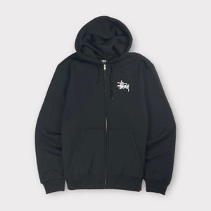 Stussy Basic Spellout Zip Up Hoodie | Multiple Sizes Available