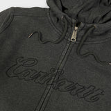 Vintage Carhartt Spellout Zip Up Hoodie - Medium