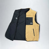 Stussy 8 Ball Reversible Sherpa Vest Jacket | Large