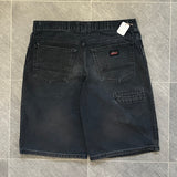 Dickies Carpenter Black Shorts | W34