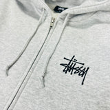 Stussy Basic Spellout Zip Up Hoodie | Multiple Sizes Available