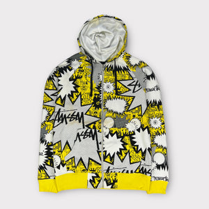 Stussy Comic Zip Up Hoodie | Small