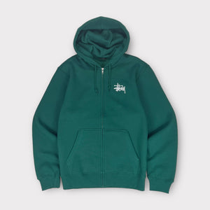 Stussy Basic Spellout Zip Up Hoodie | Multiple Sizes Available