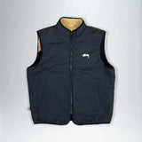 Stussy 8 Ball Reversible Sherpa Vest Jacket | Large