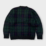 Vintage 80/90s Woolrich Knitted Tartan Jumper | Small