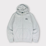 Stussy Basic Spellout Zip Up Hoodie | Multiple Sizes Available