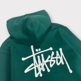 Stussy Basic Spellout Zip Up Hoodie | Multiple Sizes Available