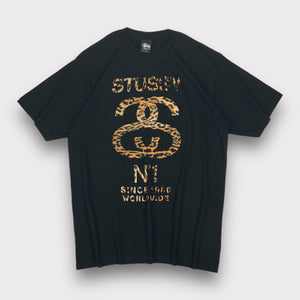 Stussy SS Chain Link Cheetah T-shirt | Medium