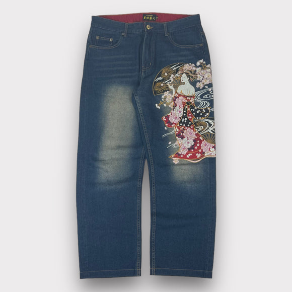 Japanese Embroidery Jeans | W32:L28