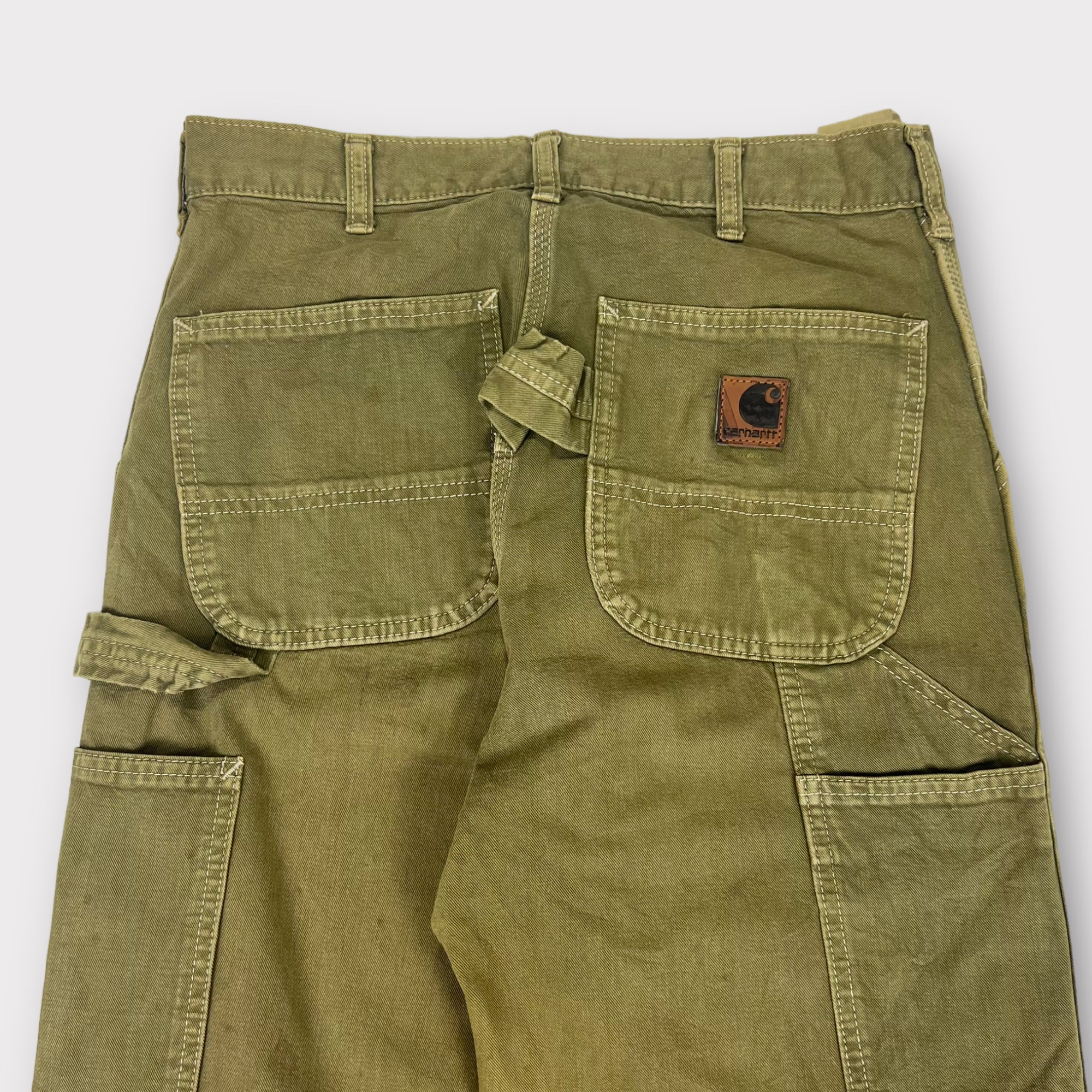Carhartt Carpenter Pants Mens 36X30 Canvas Flat Front Casual Work Wear  Outdoors | eBay