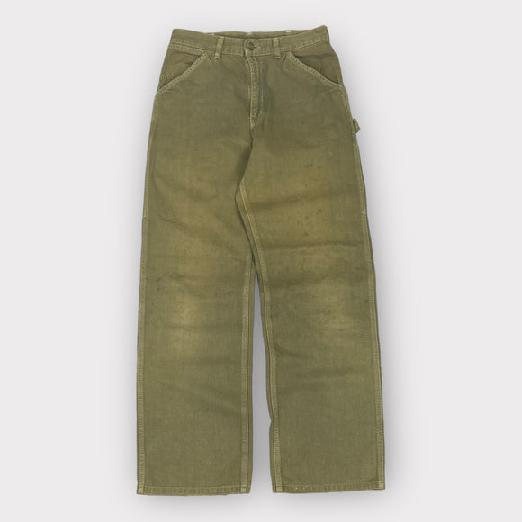 CARHARTT DOUBLE KNEE Carpenter Trousers - 33W 29L Brown Cotton £76.85 -  PicClick UK