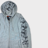 Stussy Zip Up Hoodie | Medium (Oversized)