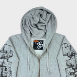 Stussy Zip Up Hoodie | Medium (Oversized)