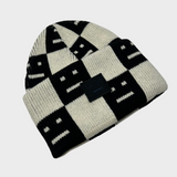 Acne Studios Kuri Checkboard Face Beanie